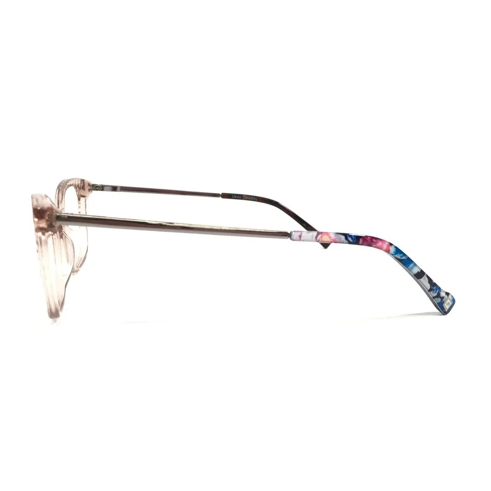Vera Bradley Eyeglasses Frames Tavia Garden Grove Clear Pink Silver 54-17-138